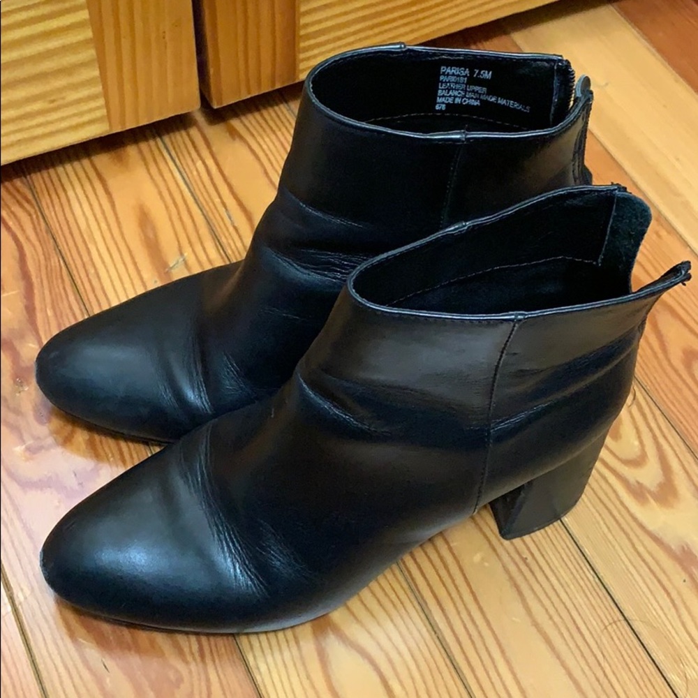 Black ankle booties